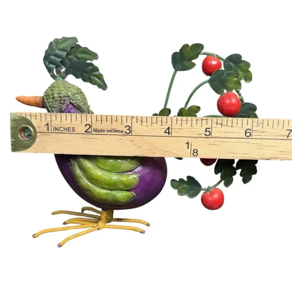 Farm Animal Vegetable Home Grown Garden Eggplant Rooster Anthropomorphic‎ Figure